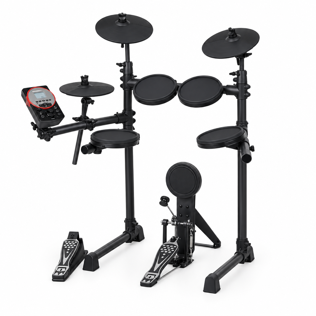 Three-quarter angled view of the Medeli DD610S electronic drum kit