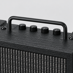 Close-up of the Ibanez IBZ10GV2 amplifier top handle and four control knobs.