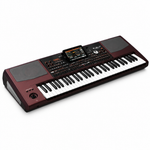 Korg Pa1000 61-key professional arranger keyboard, three-quarter angled view