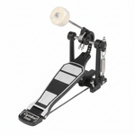 One Cymbal G600 single drum pedal shown in a three-quarter diagonal view with its pedal board, beater, spring, frame, and hardware, without any additional branding