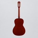 Straight-on full rear view of the natural-finish Ibanez GA3-AM classical guitar.