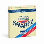 Savarez 500CRJ classical guitar strings package, three-quarter angled view