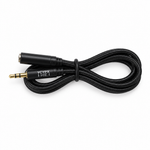 YCYPX HEI 0.5 m AUX audio extension cable, full view showing the braided cable and 3.5 mm male-to-female connectors