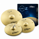 Front view of the Zildjian Planet Z Fundamentals cymbal pack