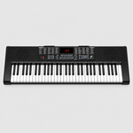 Unbranded MK2117 electronic keyboard shown from the front with its display, speakers, keys, and control panel