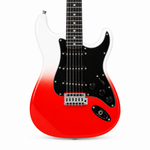 Straight close-up of the Smiger L-G2-i6 WKR electric guitar preserving the exact original finish, pickups, bridge, strings, controls, and visible hardware