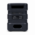 Rear view of the black Carry-On Soundtrack party speaker showing its handle and connection panel.