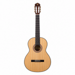 Front view of the natural Rockdale Classic C2 full-size classical guitar, model A200771