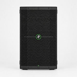 Full front view of the Mackie Thump210 powered loudspeaker with front grille and Mackie badge.