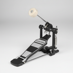 One Cymbal G600 single drum pedal shown in close detail with its pedal board, beater, spring, frame, hardware, and confirmed Cymbal G600 markings only