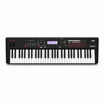 Front view of the Korg KROSS 2 61-key synthesizer workstation in Super Matte Black.