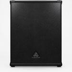 Front view of the Behringer Eurolive B1800XP active subwoofer showing its grille and Behringer badge.