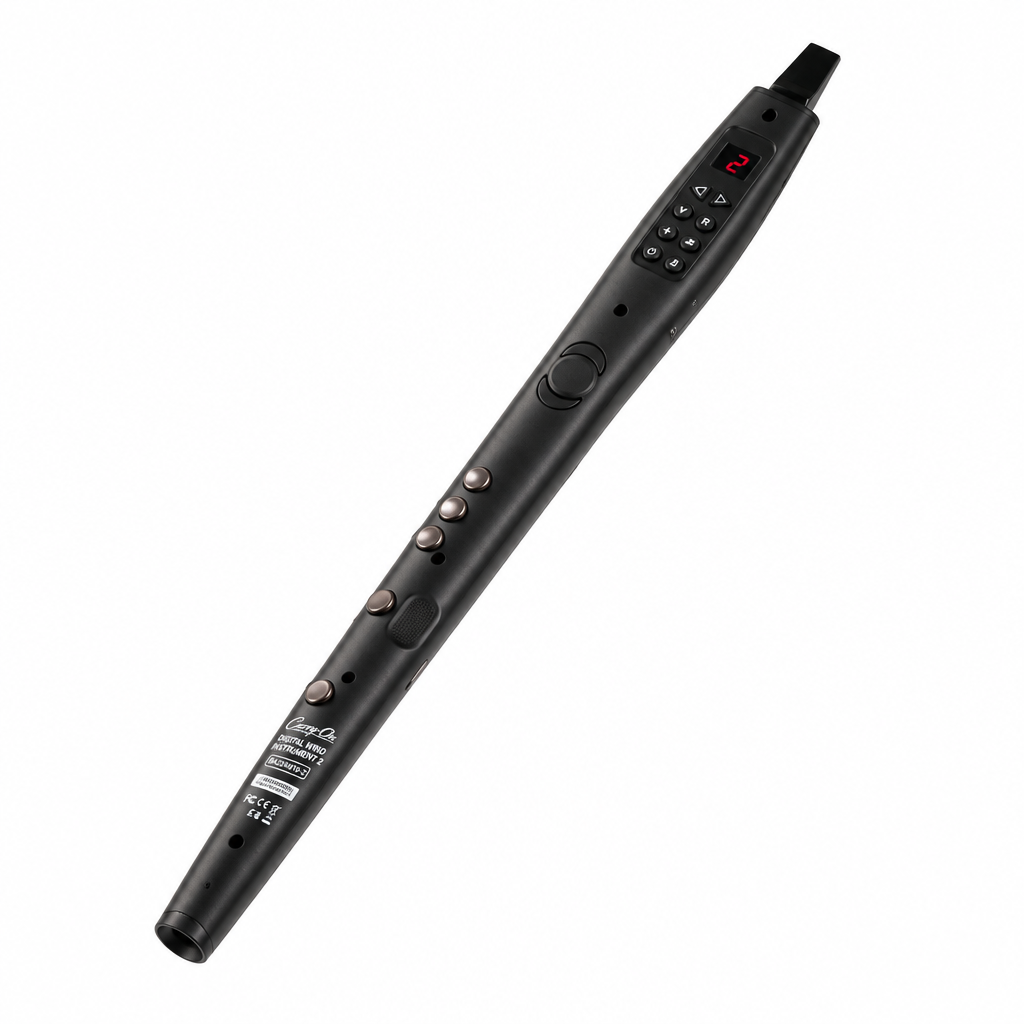 45-degree view of the black Carry-On BA234010-Z digital wind instrument.