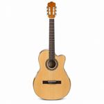 Grape 38-inch natural acoustic guitar, alternate straight front view