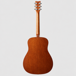 Straight-on full rear view of the Yamaha F310 natural acoustic guitar.