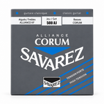 Savarez Alliance Corum 500AJ high tension classical guitar strings package, front view
