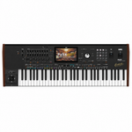 Korg Pa5X MG professional arranger keyboard, straight front view showing the full keyboard and control surface