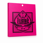 Smiger SE-09 .009-.042 nickel wound electric guitar strings package, three-quarter angled view showing package thickness and original manufacturer design