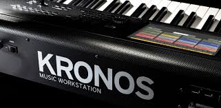 Kronos music workstation keyboard with visible branding