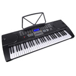 Keyboard with stand on a white background