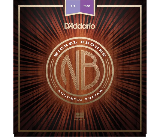 D'Addario NB1152 Nickel Bronze Струны для акустической гитары Light - 11-52