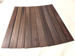 Oud fingerboard made of ebony and rosewood.