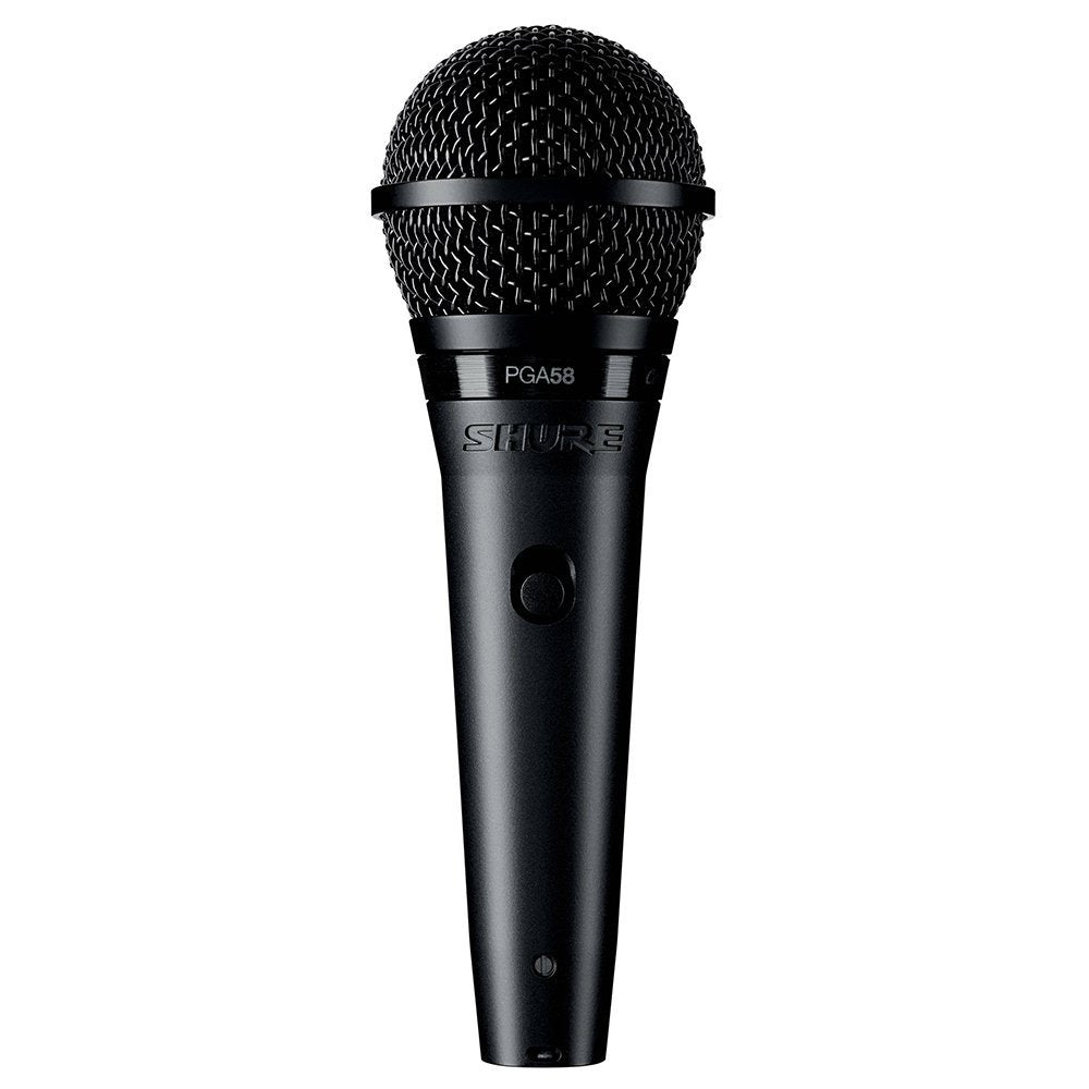 Shure PGA58 black cardioid dynamic handheld vocal microphone
