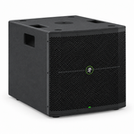 Three-quarter front view of the Mackie Thump115S powered subwoofer showing its cabinet and front grille.