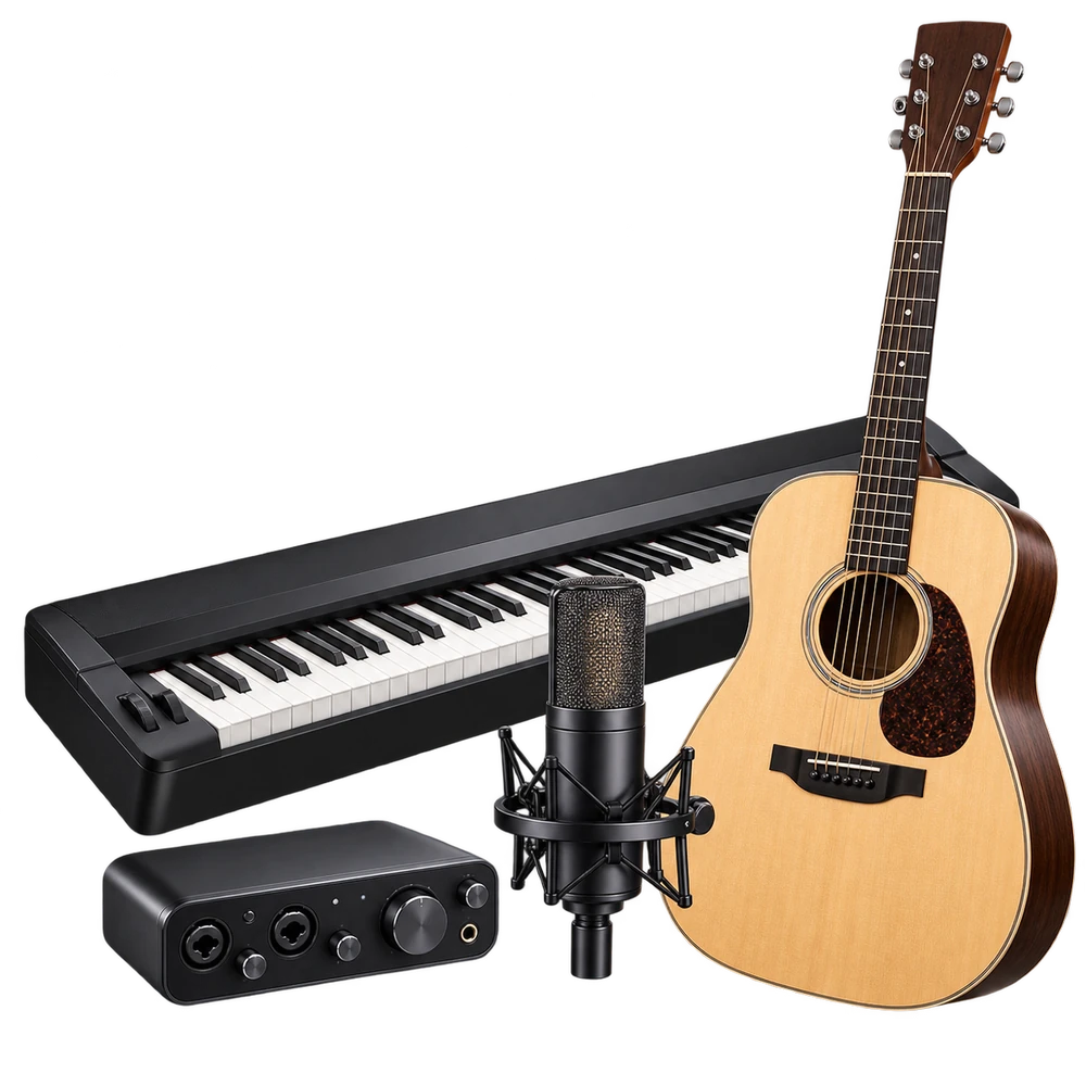Musical instruments and recording equipment